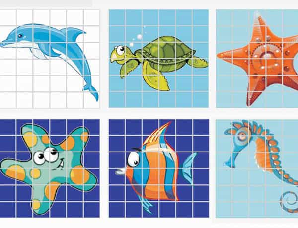 卡通圖案選擇及水刀工藝拼花